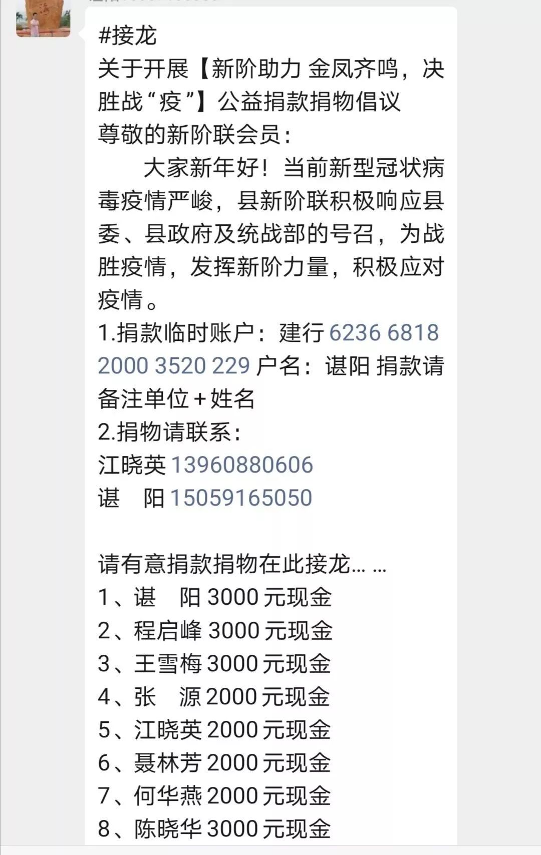 抗疫一线，连江县无党派人士和新阶层人士在行动！