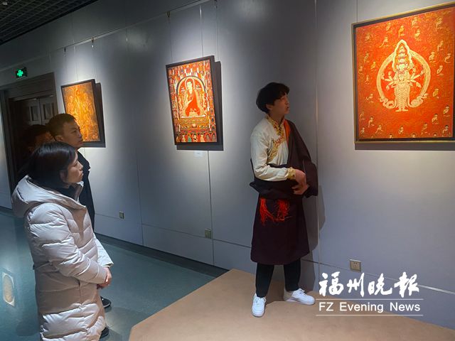 “雪域之缘——蓝色八宿唐卡漆画展”亮相市博