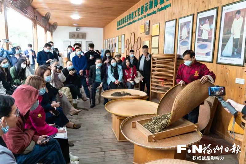 两岸青年参观研讨福州茉莉花茶